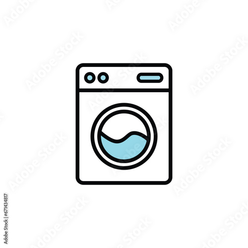 Washer Icon Vector Design Template