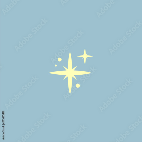 vector set glittering color shiny