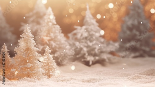 Christmas tree. winter season. Christmas and New Year holiday background