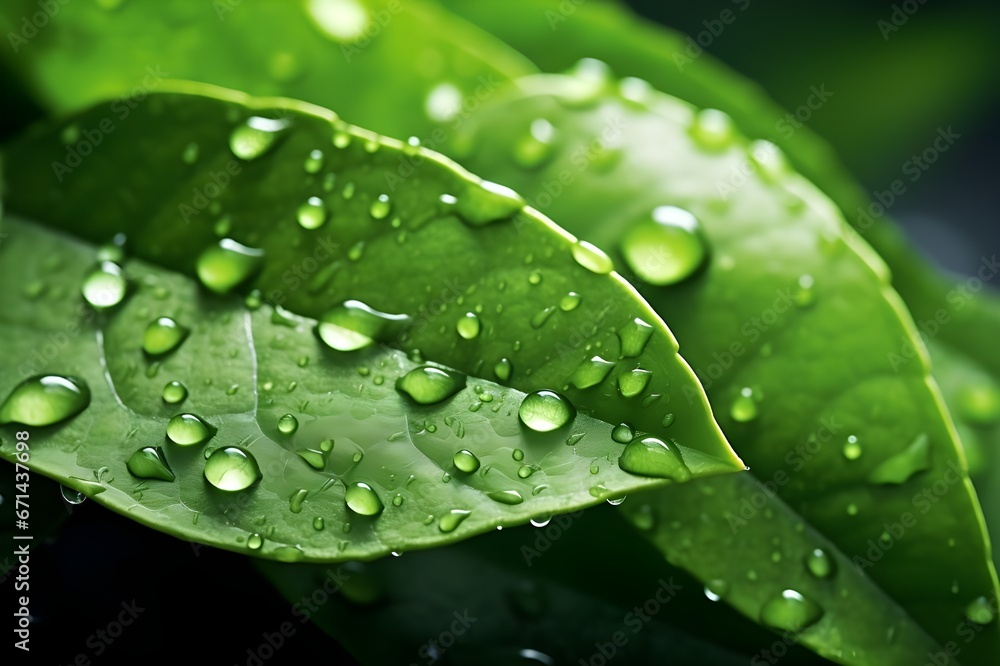 water drops on leaf water drops on leaf