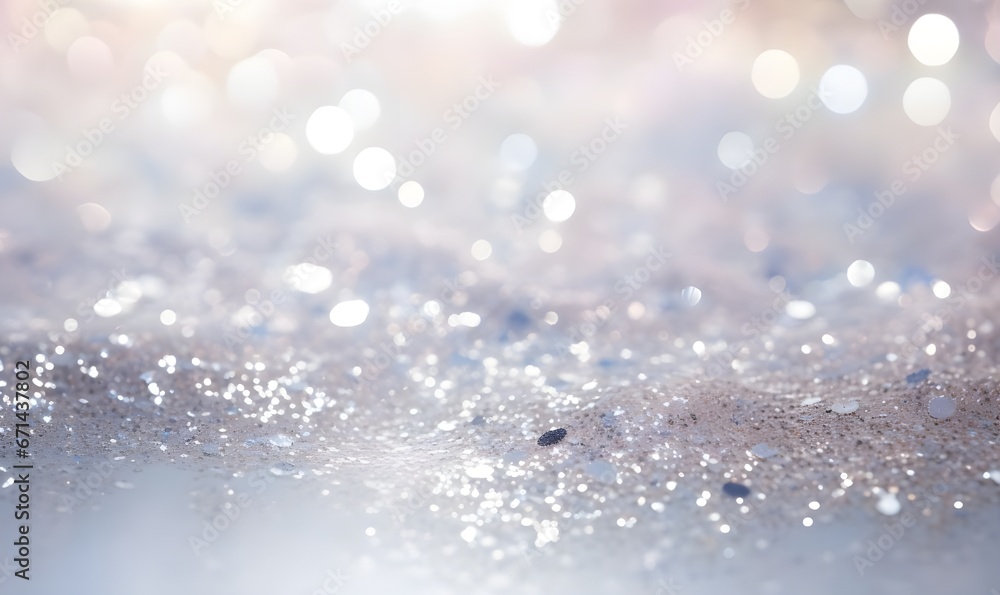 abstract christmas background with bokeh - obrazy, fototapety, plakaty 