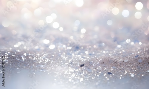 abstract christmas background with bokeh photo