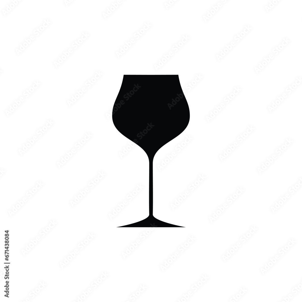 Wine Glass Icon Vector Design template Wine Glass Icon Vector Design template