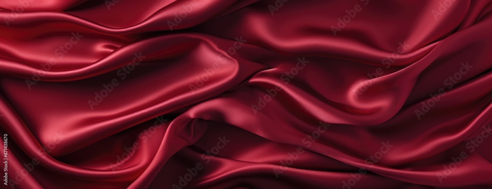 Fototapeta premium red silk material background