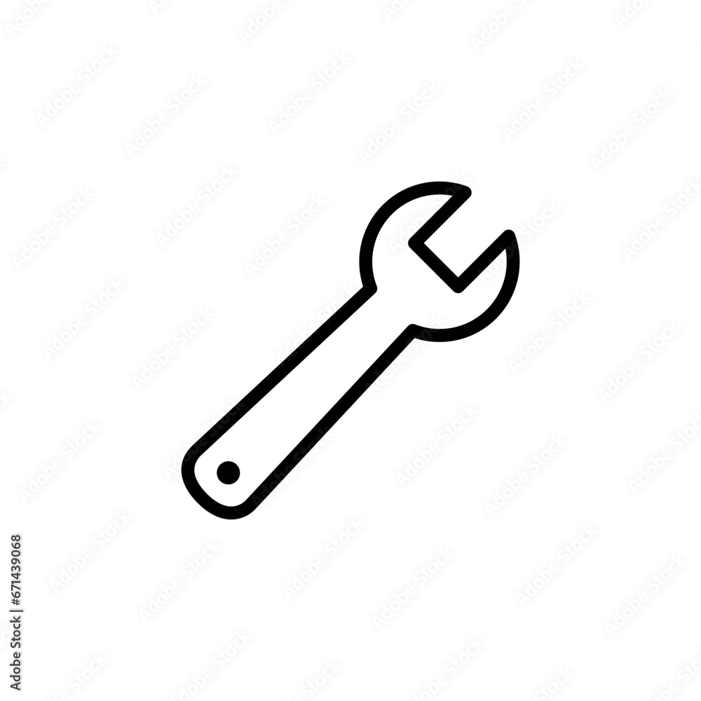 Wrench Icon Vector Design Template Wrench Icon Vector Design Template