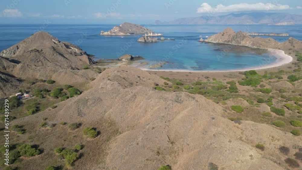 Aerial view of Padar island in Komodo National Park, Indonesia Aerial view of Padar island in Komodo National Park, Indonesia