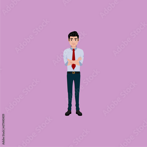 vector pose of office people doing activities vector