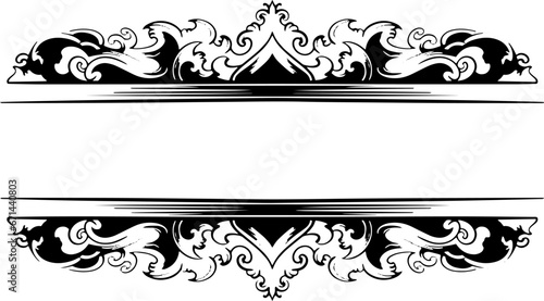 vintage frame mandala ornament line design vector format