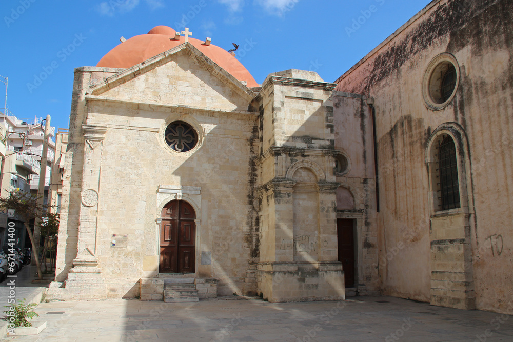 former orthodox church (agia ekaterini sinaiton) in heraklion in crete in greece 