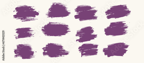 Purple ink brush stroke design