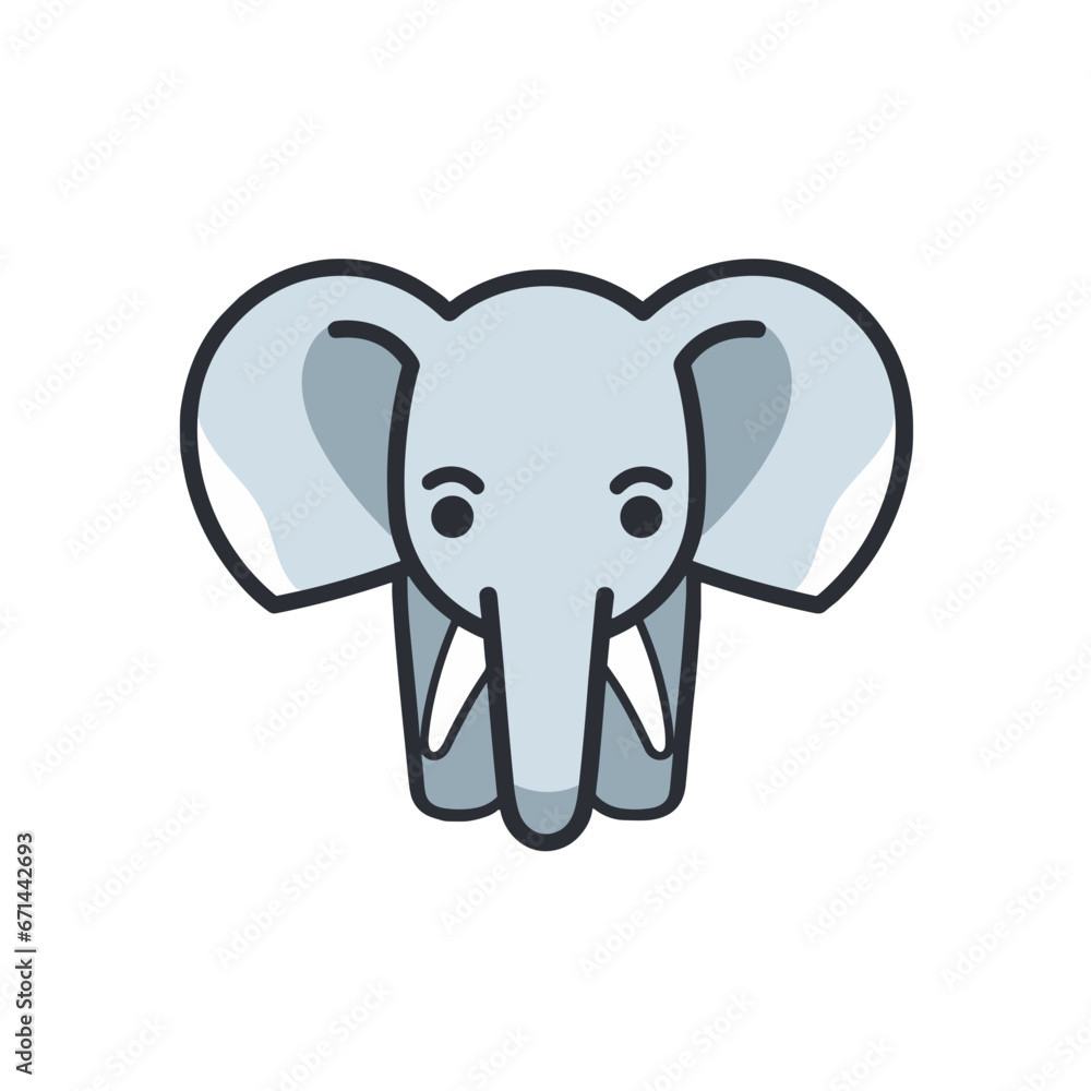 Niedliche Elefanten-Illustration