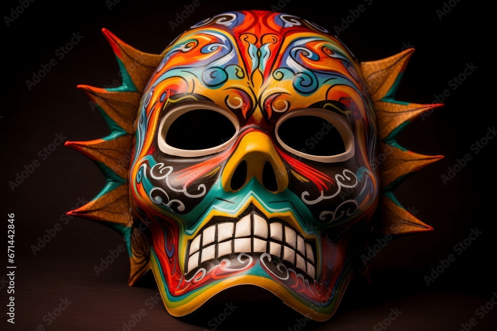 Cinco de Mayo Skull Mask , Generative AI