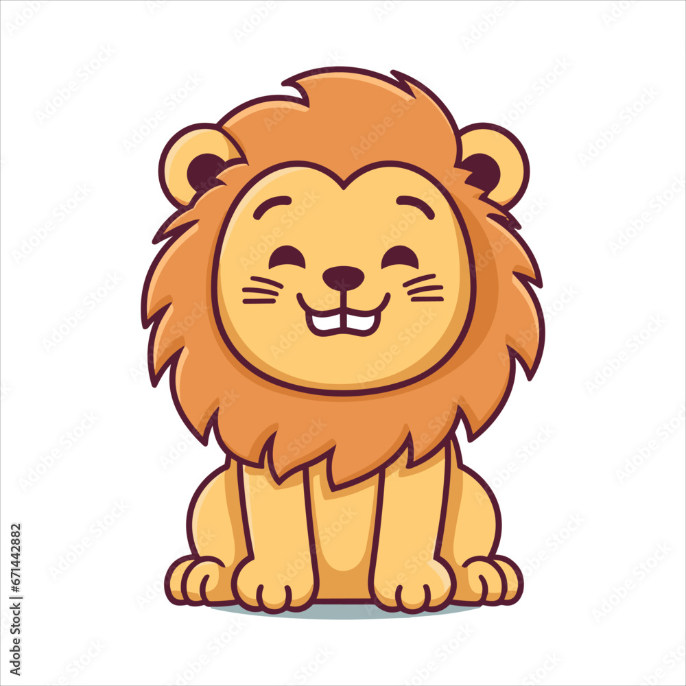 cute baby lion vector cute baby lion vector