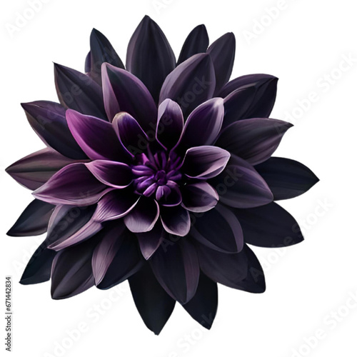 dahlia flower isolated, generative AI