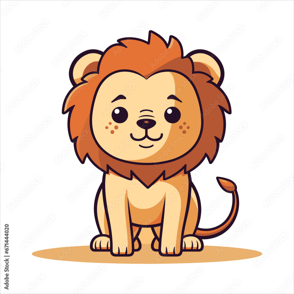 cute baby lion vector cute baby lion vector