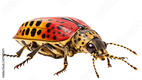 close up view of mottled bug , isolated on white background cutout  © Pixel Town