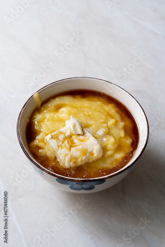 Hasty Pudding Cheesy traditional Italian polenta or boiled cornmeal
