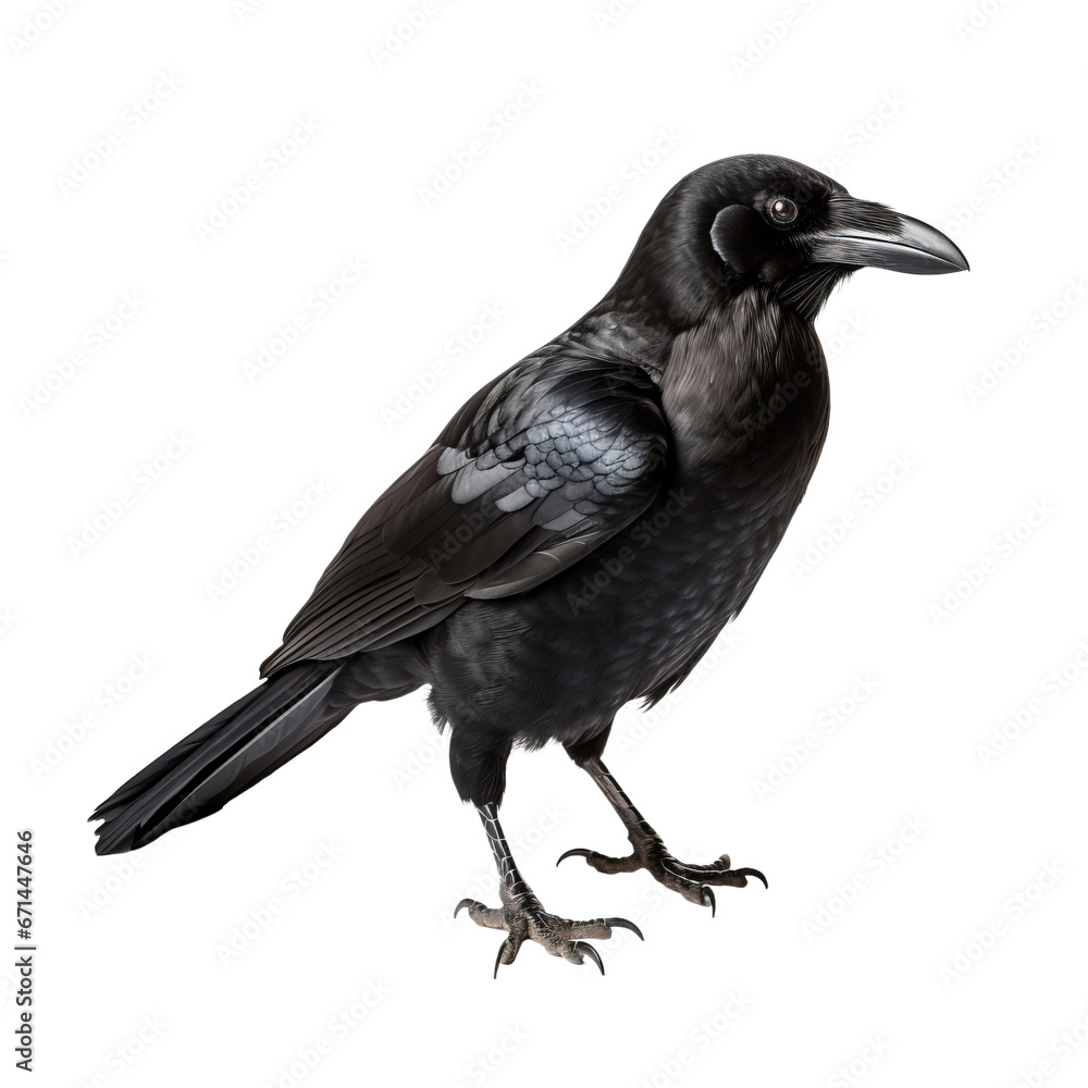 Obraz premium crow shot, isolated on transparent background cutout 