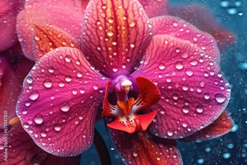 Orchid Symphony, Majestic Floral Illustration for Your Exquisite Background