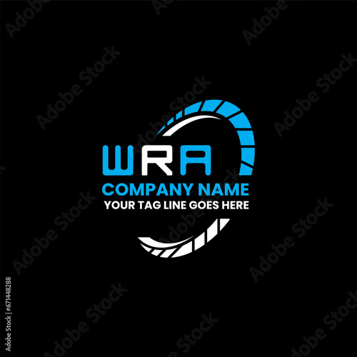 WRA letter logo vector design, WRA simple and modern logo. WRA luxurious alphabet design   photo