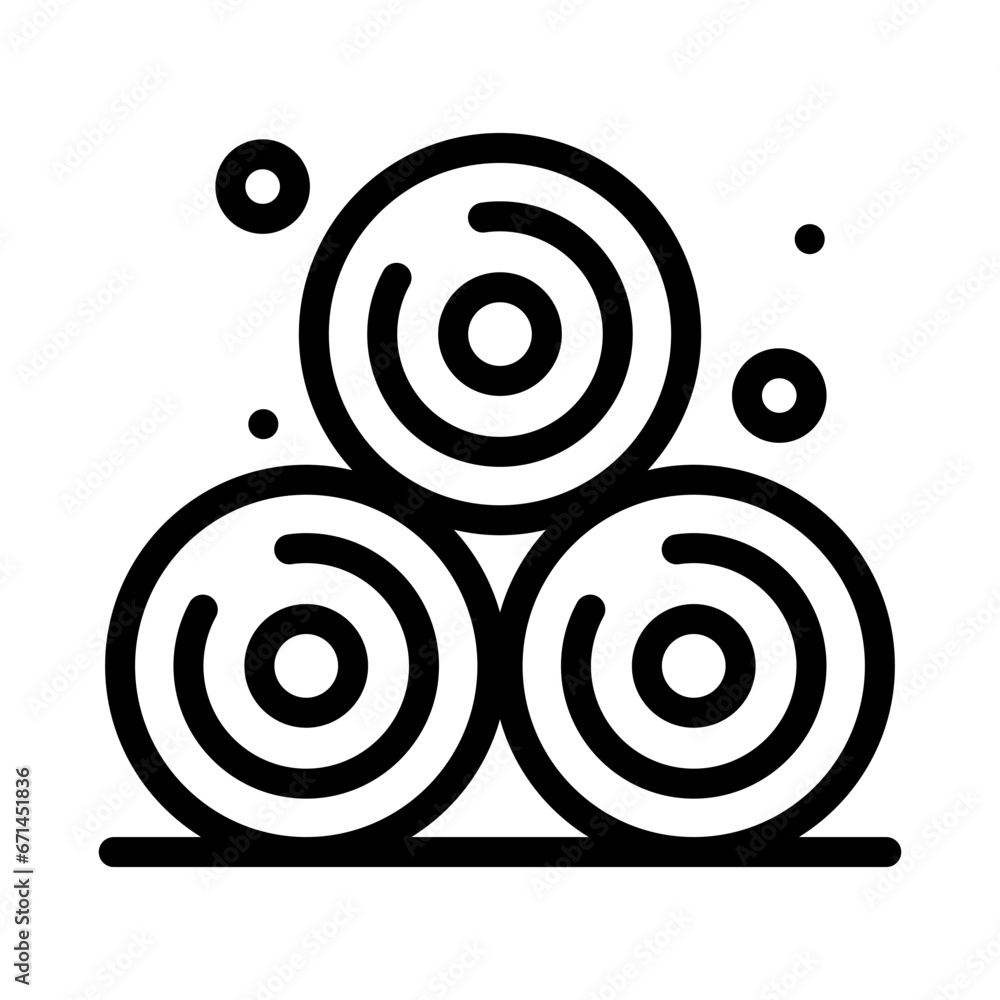 Hay Roll icon. Hay Roll icon.