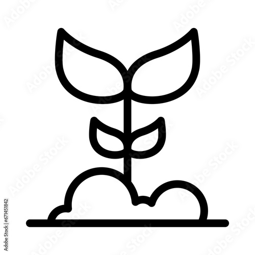 Organic plant icon. Agriculture icon or farming icon