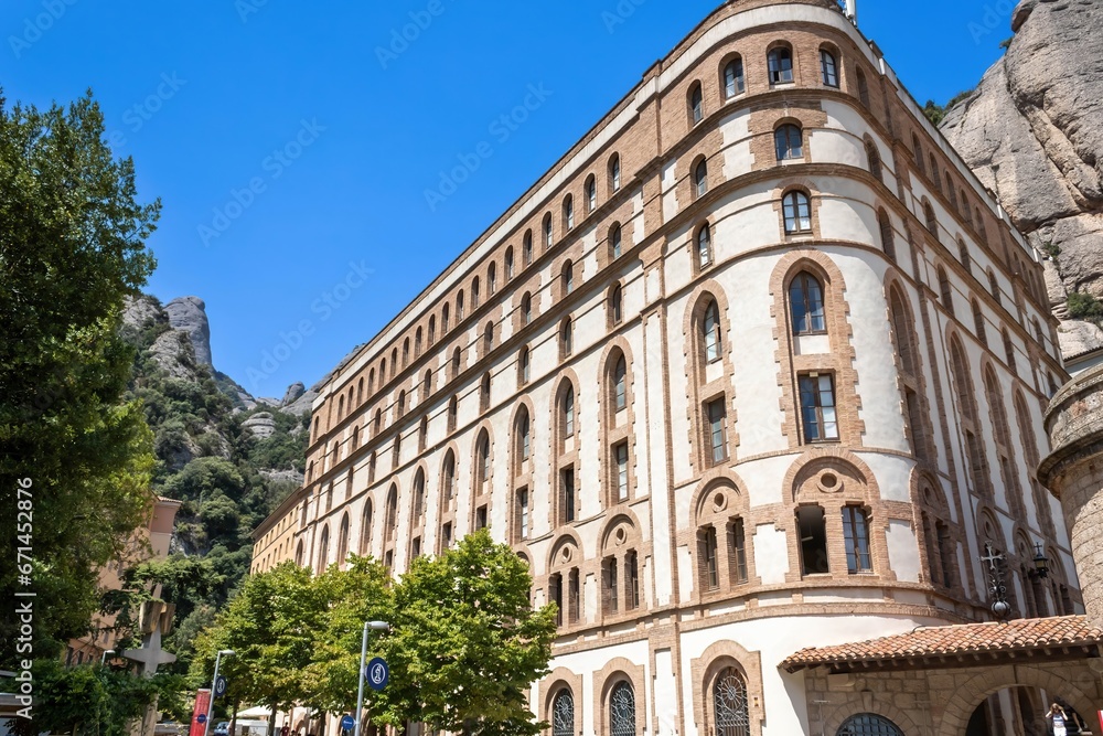 The Abbey of Montserrat and Montserrat International Scout Center near Barcelona