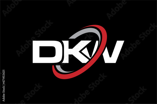 DKW creative letter logo design vector icon illustration photo