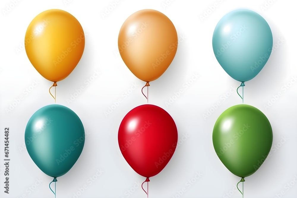 Set of colorful balloons Set of colorful balloons