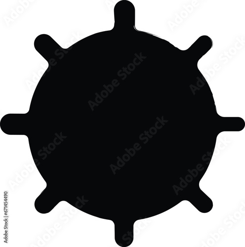 Virus hand drawn vector illustration