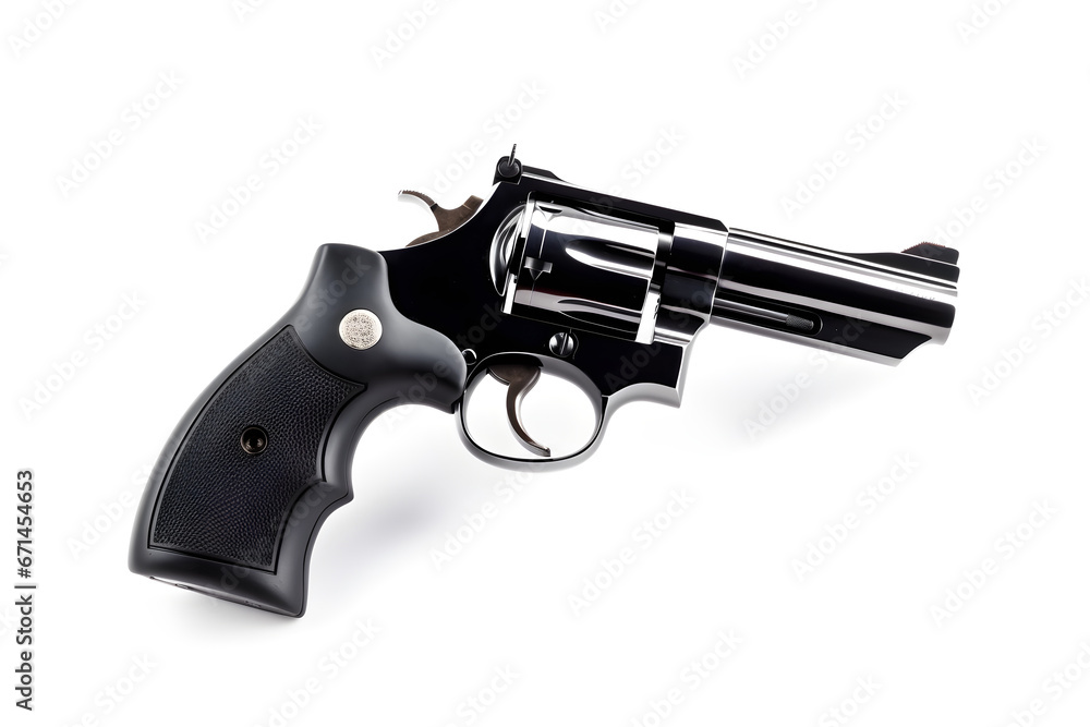 Pistol gun isolated on white background