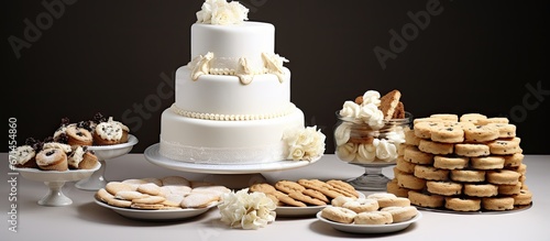 nuptial confection and baked treats photo