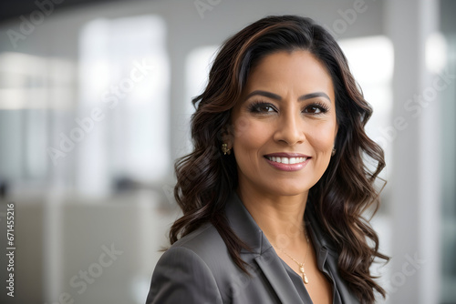 Corporate portrait woman caucasian confident businesswoman posing in office company indoors hands crossed smiling toothy successful top manager female girl employer business leader looking at camera