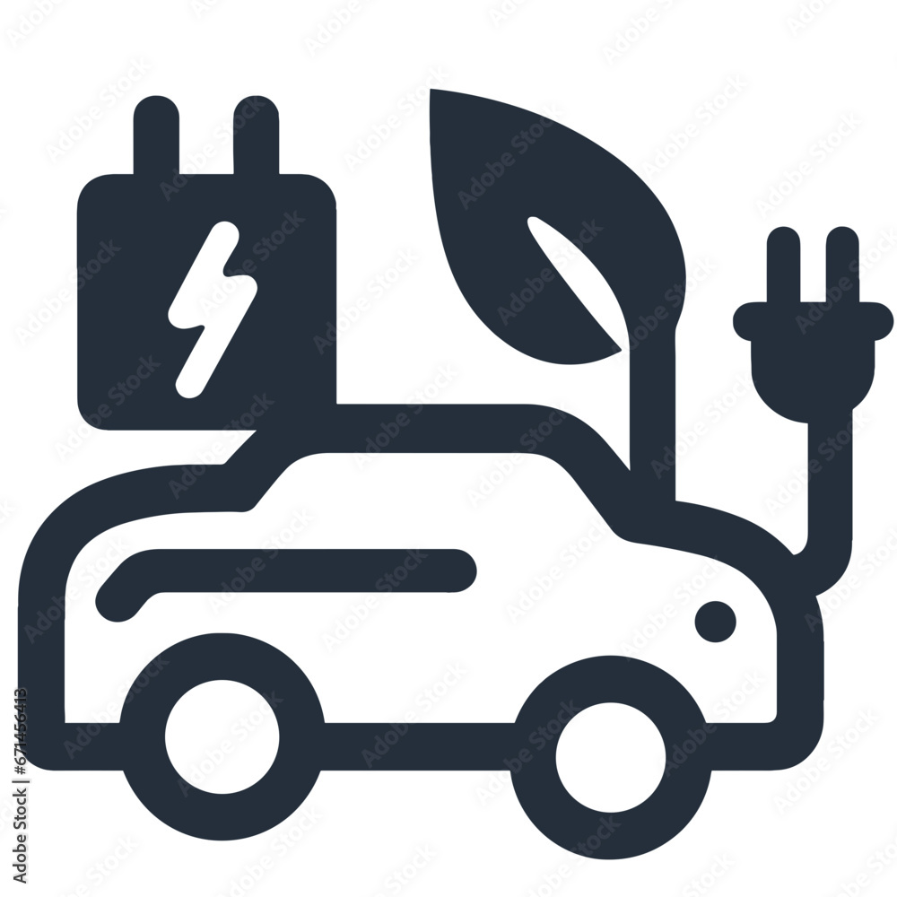 Illustration eco car saves the world environmentally friendly Illustration eco car saves the world environmentally friendly