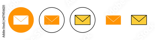 Mail icon set tor for web and mobile app. email sign and symbol. E-mail icon. Envelope icon