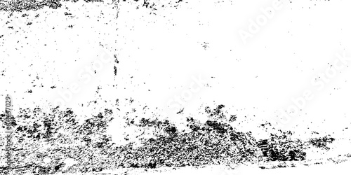 Dust overlay distress grungy effect paint. Black and white grunge seamless texture. Dust and scratches grain texture on white and black background.