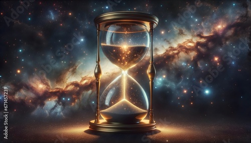 Cosmic Hourglass Amidst the Stars