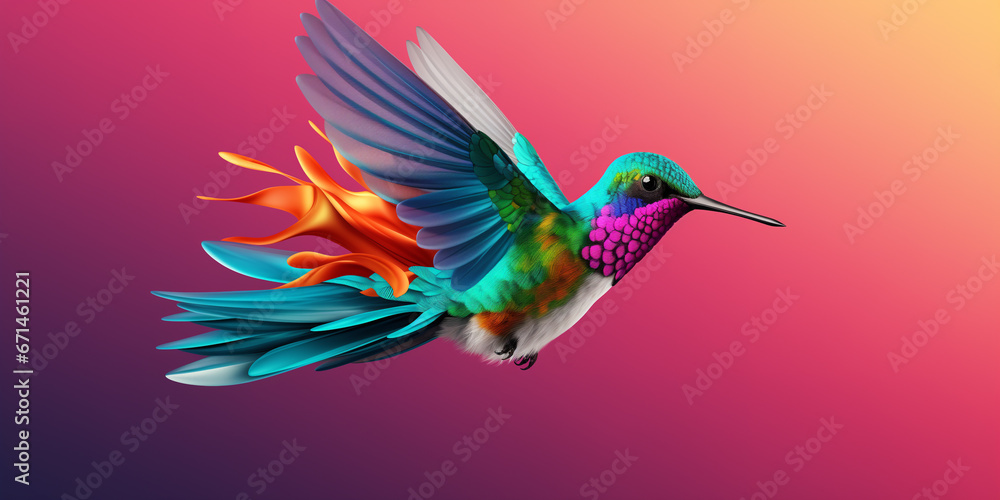 Obraz premium Bright and colorful animal poster.