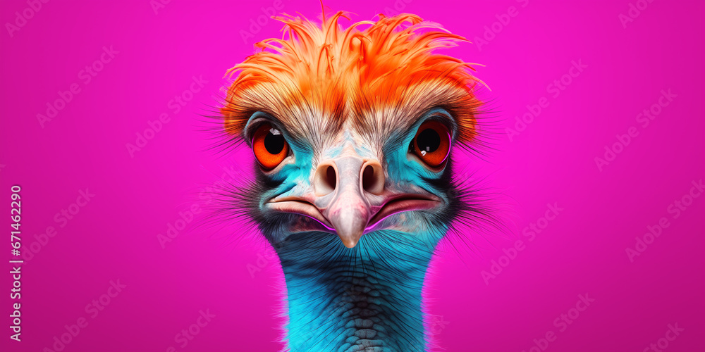 Bright and colorful animal poster. Bright and colorful animal poster.