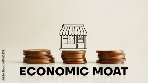 Economic moat is shown using the text