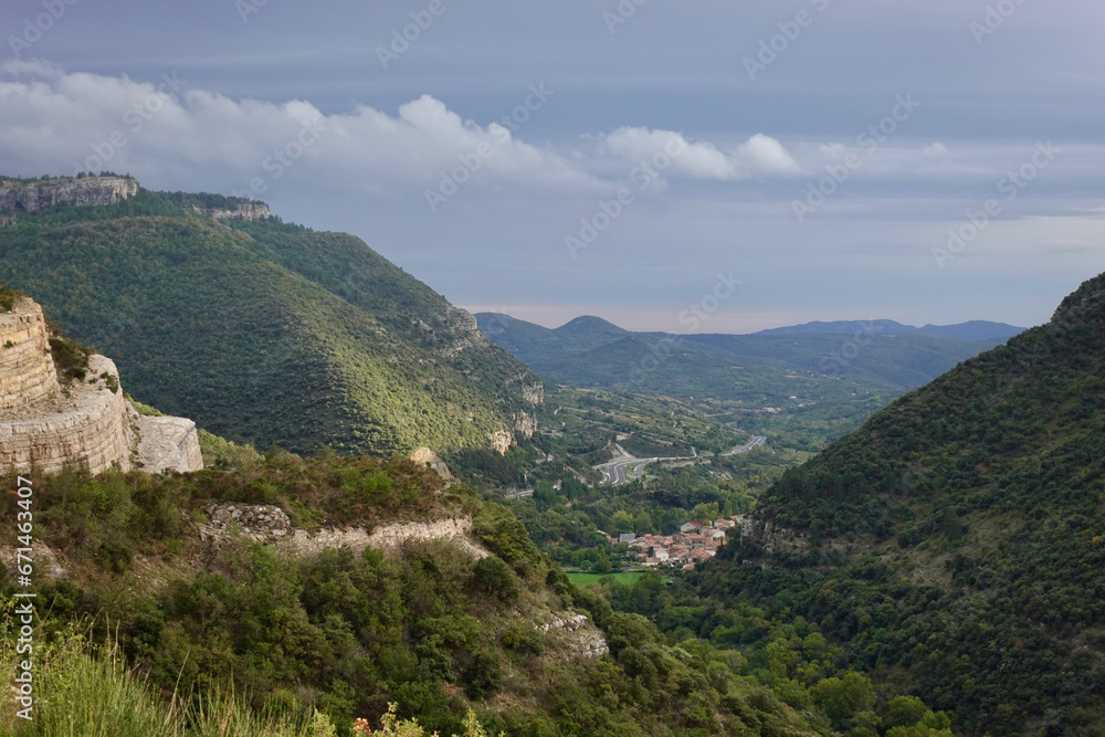 view of the mountains