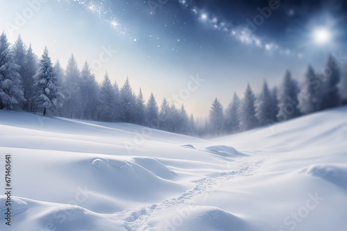 winter landscape with snow © HalilKorkmazer