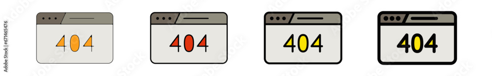 Icones pictogramme symbole Fenetre ordinateur interface site web erreur 404 couleur gris Icones pictogramme symbole Fenetre ordinateur interface site web erreur 404 couleur gris