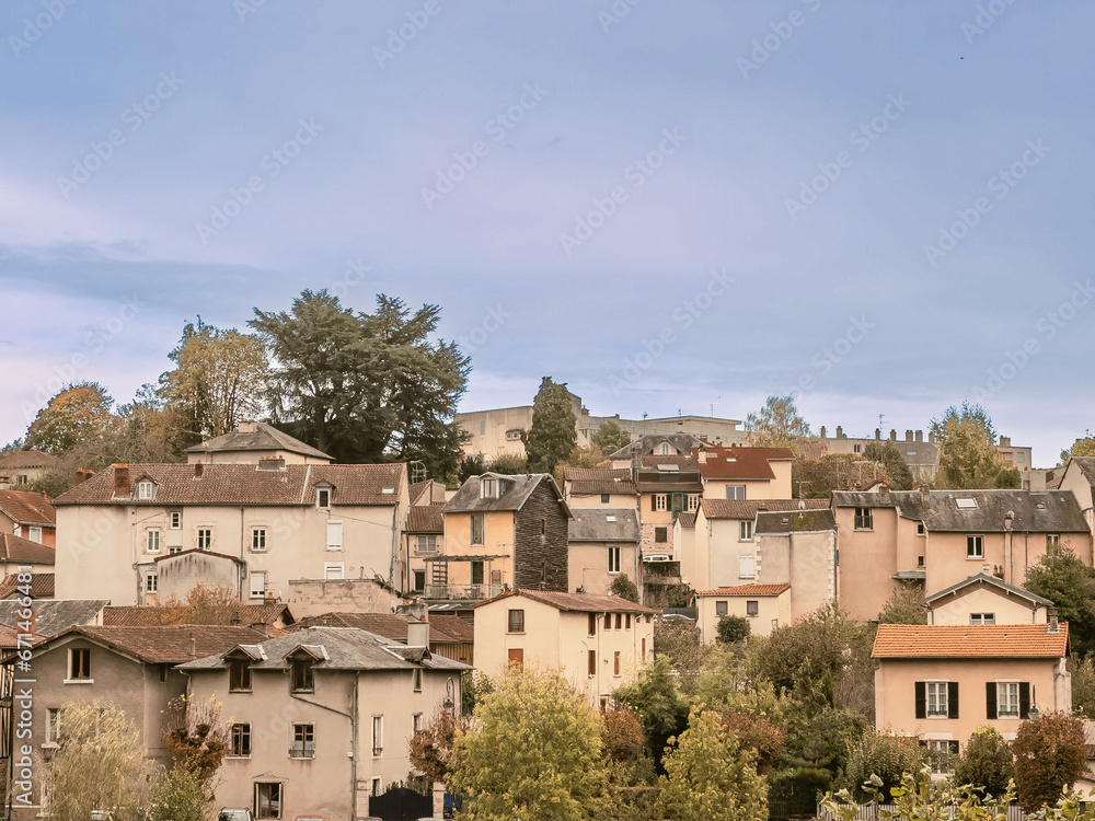 Obraz premium Downtown Limoges Unveiled: Captivating Street Views in France