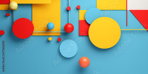 Colorful and vibrant geometric shapes