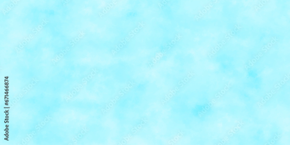 Abstract sky blue background with space and watercolor design in illustration .Grunge background frame Soft sky blue watercolor background. paper texture and vector design .