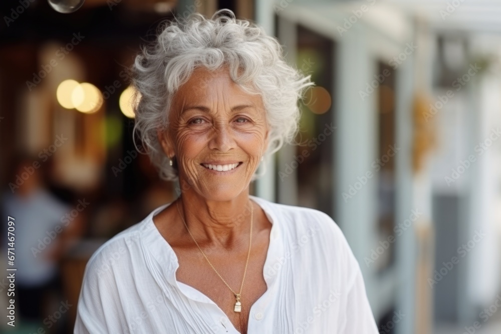 Close-up portrait of a beautiful elderly woman in a white shirt, soft light from the window Close-up portrait of a beautiful elderly woman in a white shirt, soft light from the window