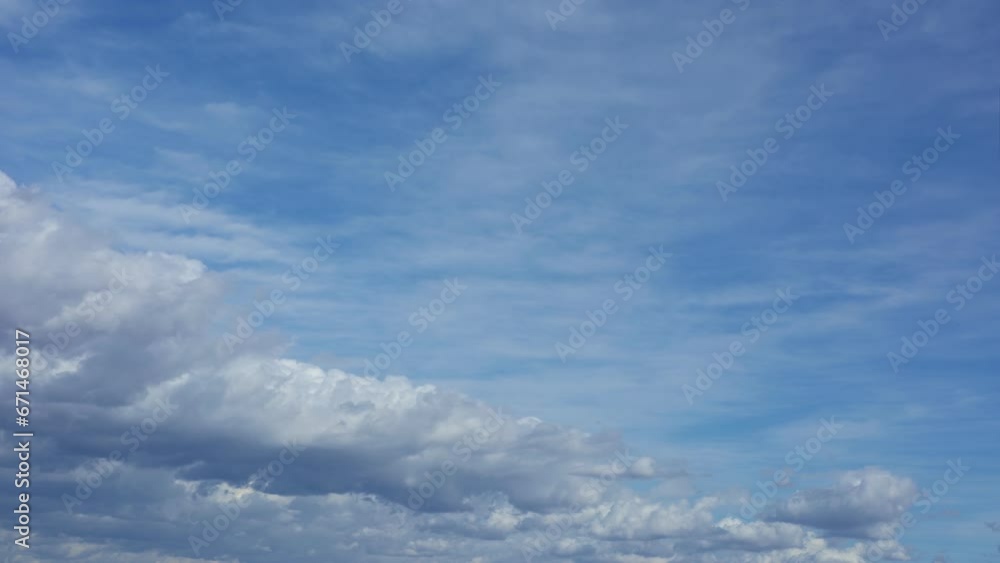 Beautiful Timelapse of a cloudy blue sky, shot in the Autumn Beautiful Timelapse of a cloudy blue sky, shot in the Autumn