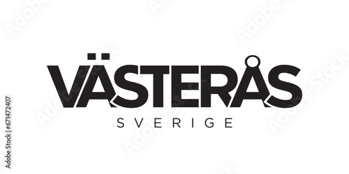 Foto Vasteras in the Sweden emblem
