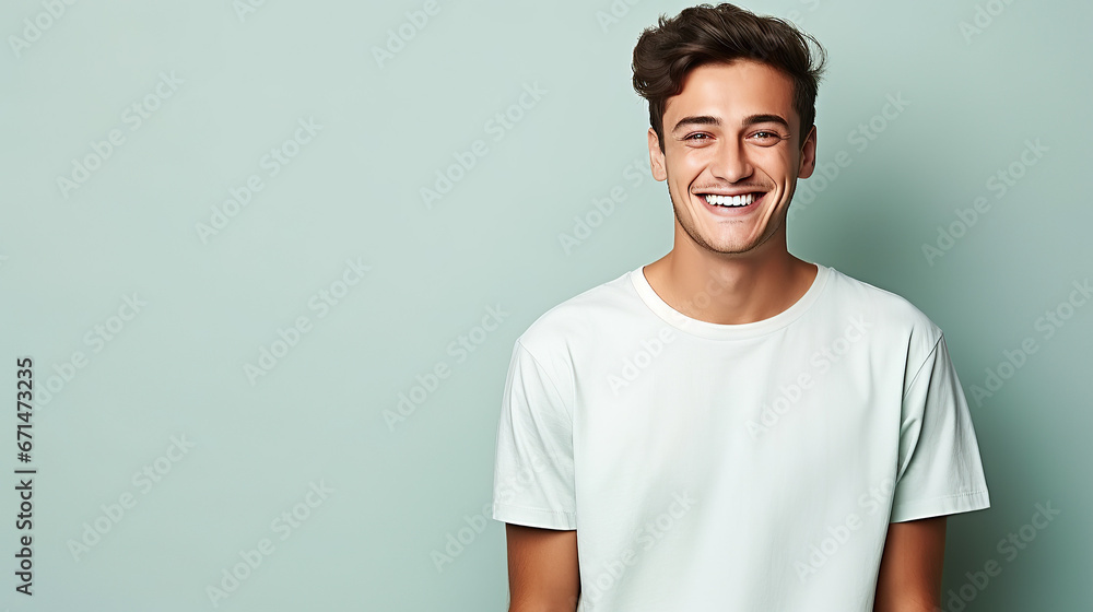 Portrait of a young smiling man Portrait of a young smiling man